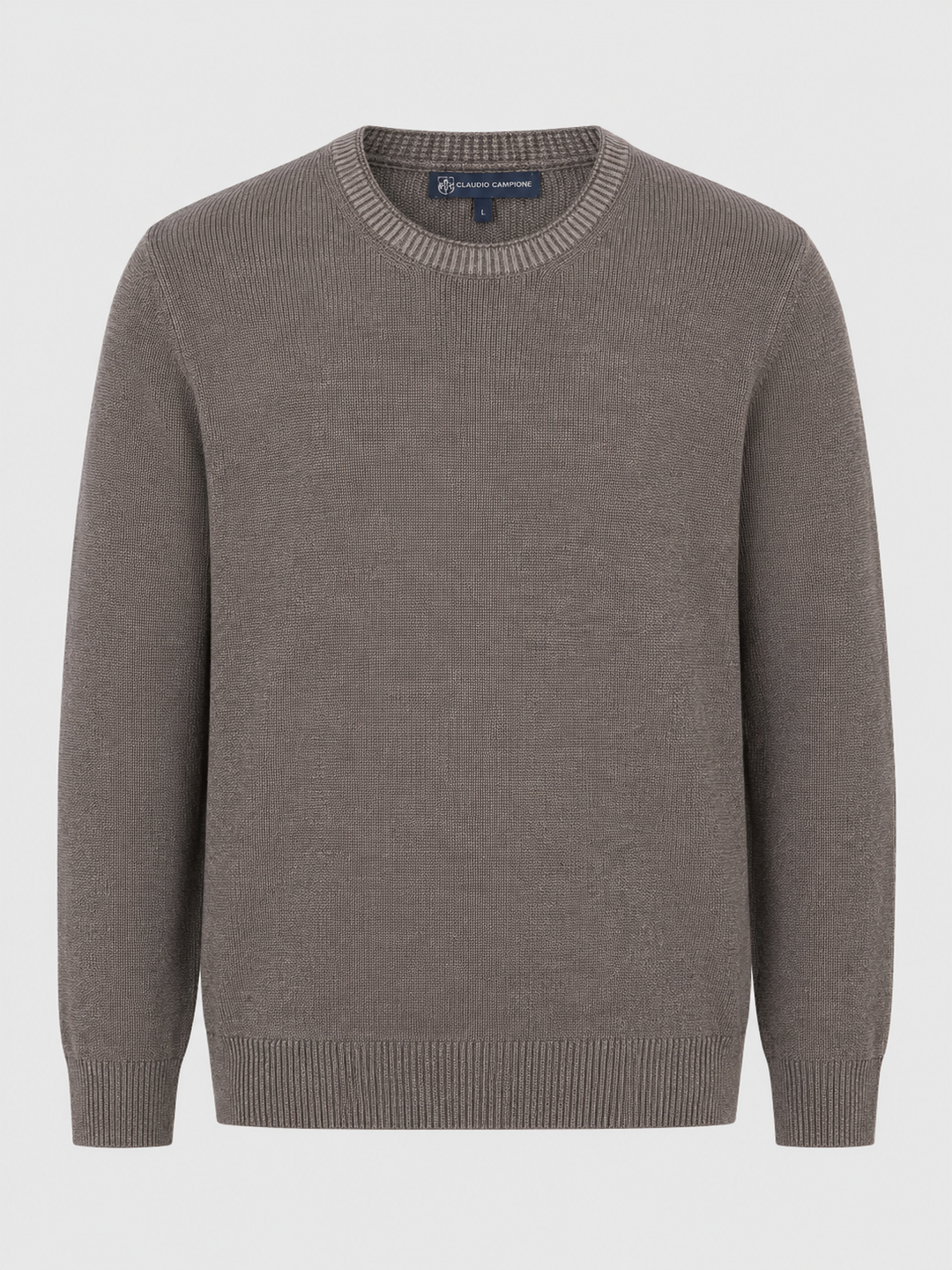 Męski sweter z okrągłym dekoltem Regular Fit