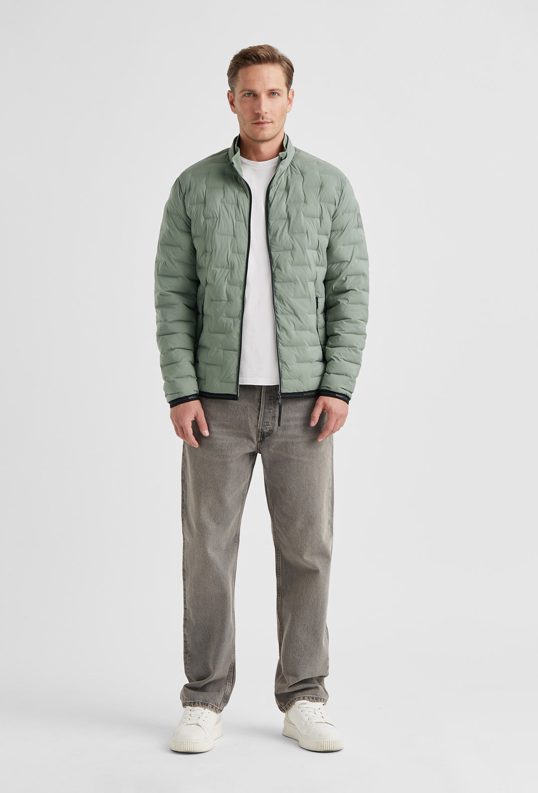 Szałwiowa lekka kurtka