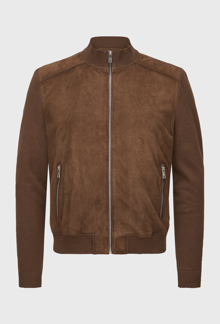 Czekoladowa kurtka hybrydowa