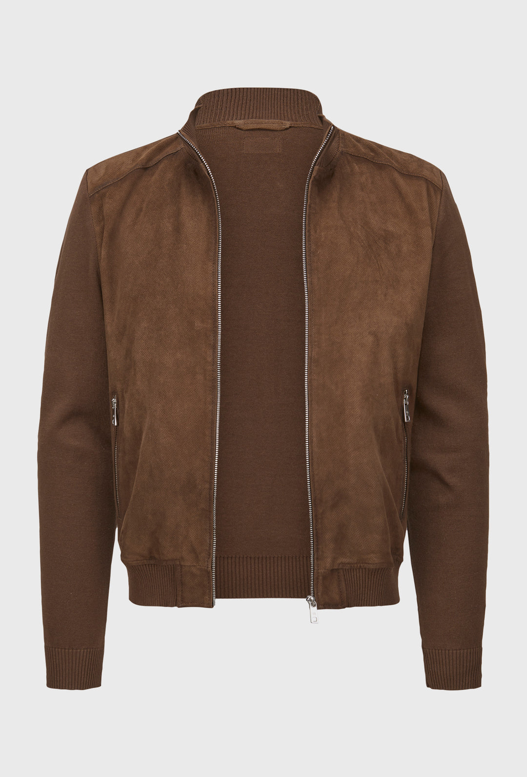 Czekoladowa kurtka hybrydowa