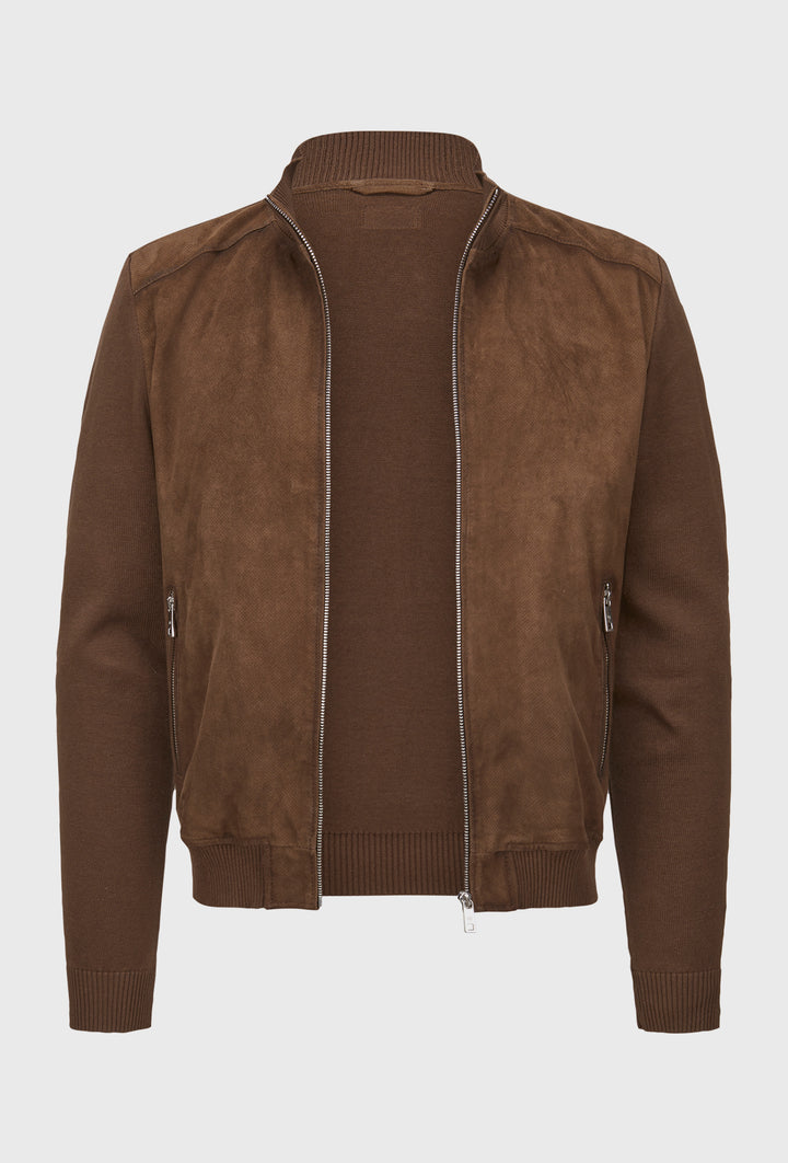 Czekoladowa kurtka hybrydowa