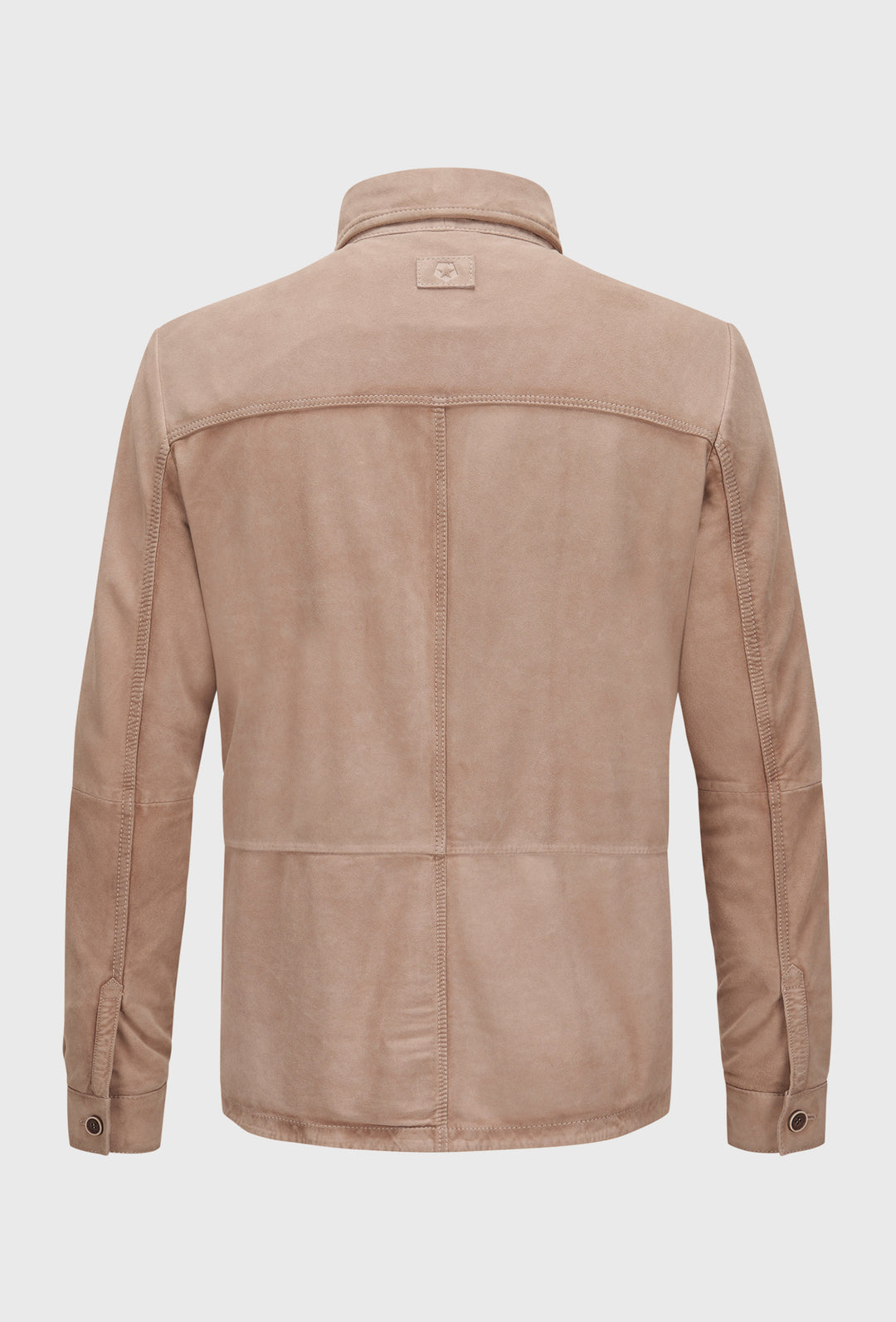 Beżowa koszula zamszowa