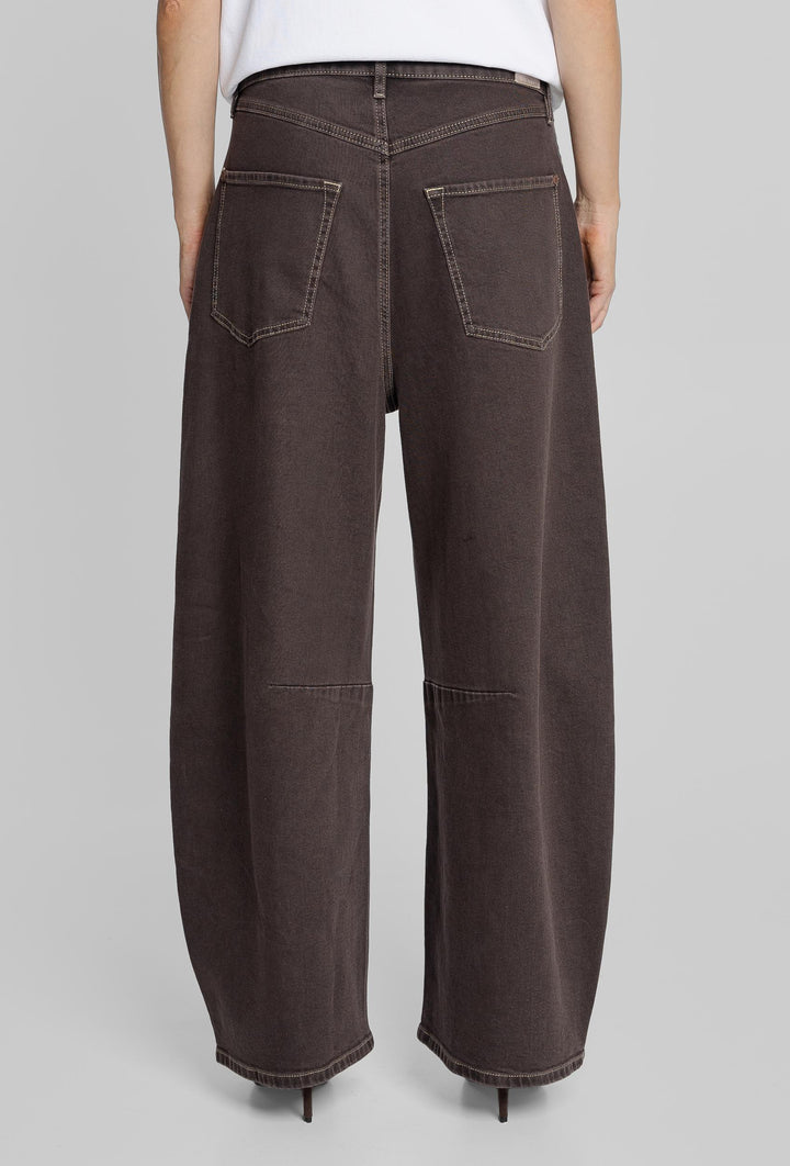 Brązowe jeansy wide leg Campione
