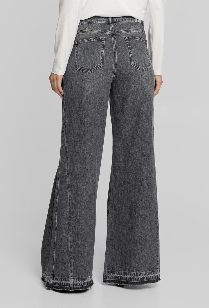 Szare jeansy damskie wide leg Campione