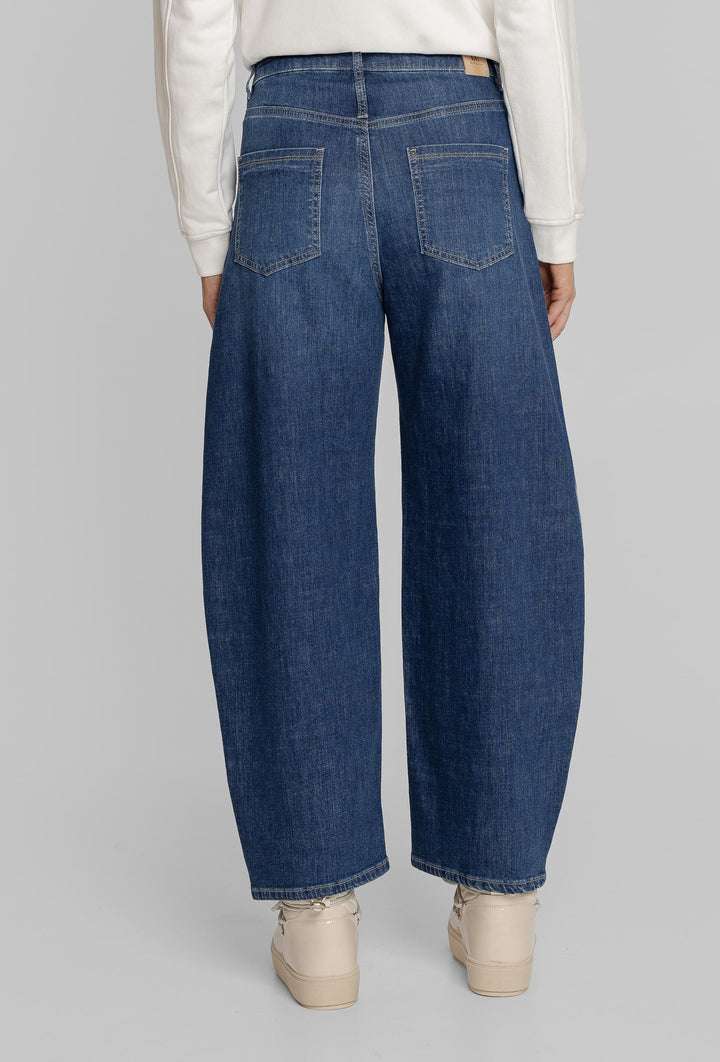 Niebieskie jeansy damskie wide leg Campione