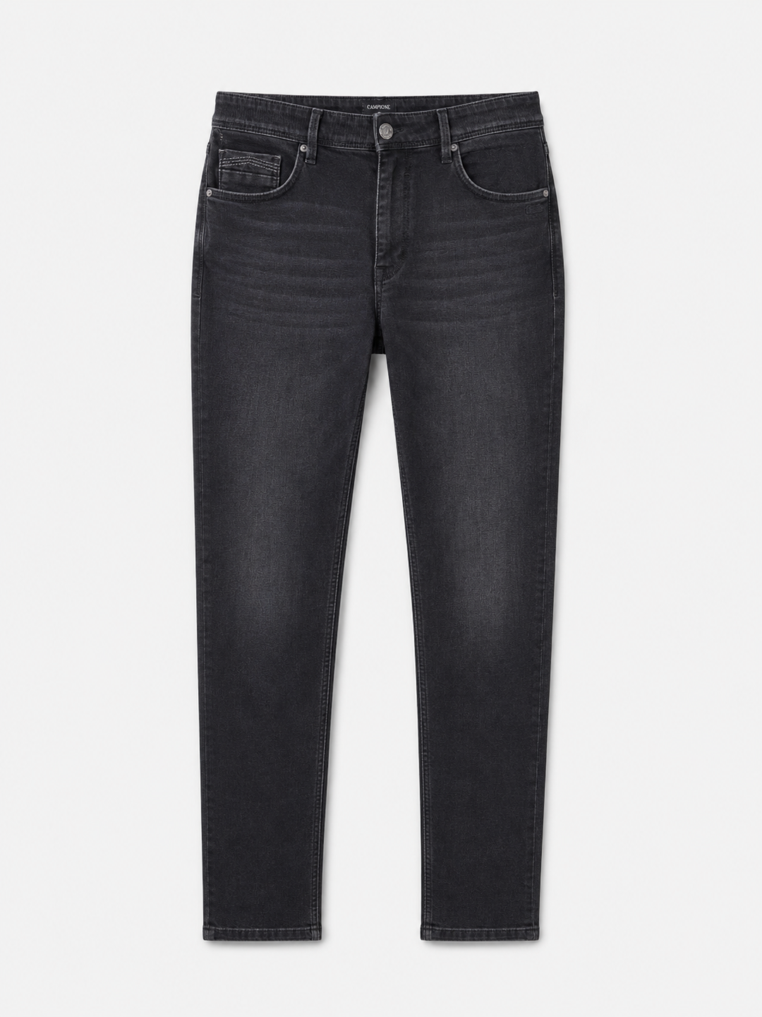 Męskie jeansy Regular Fit w czarnym spraniu