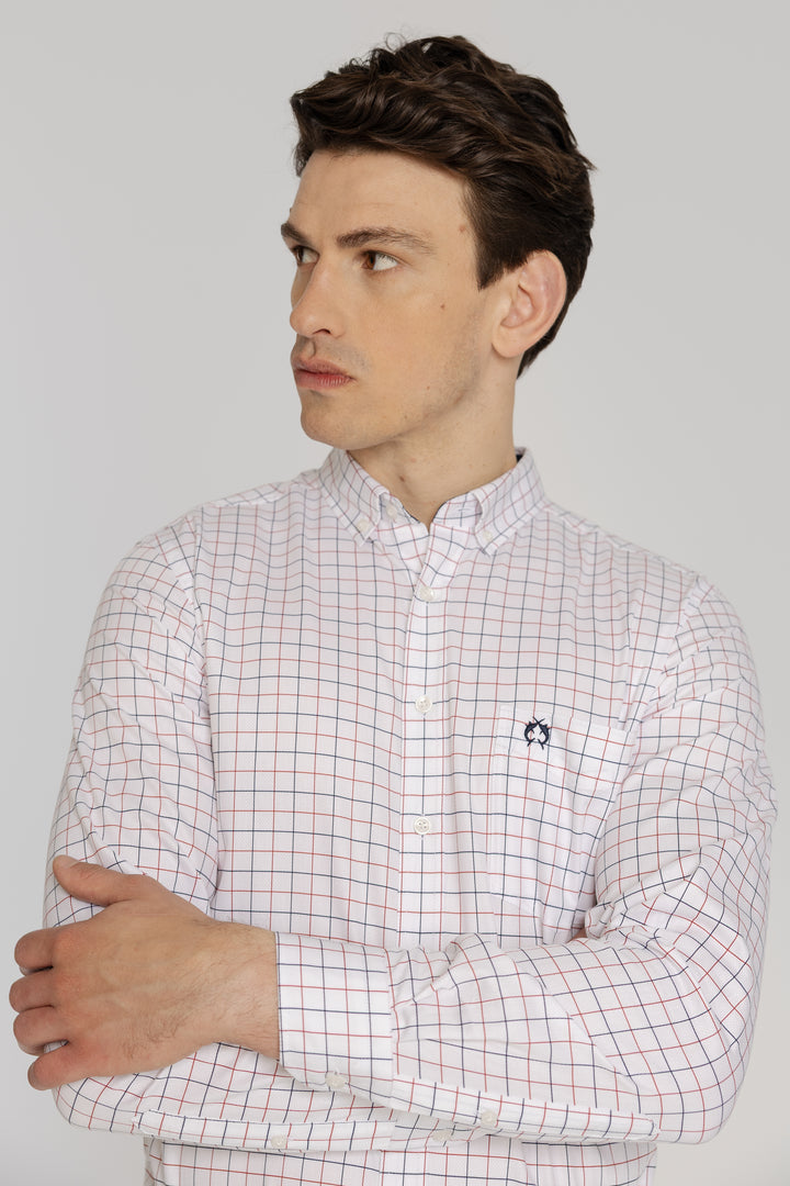 Męska koszula w kratę Regular Fit