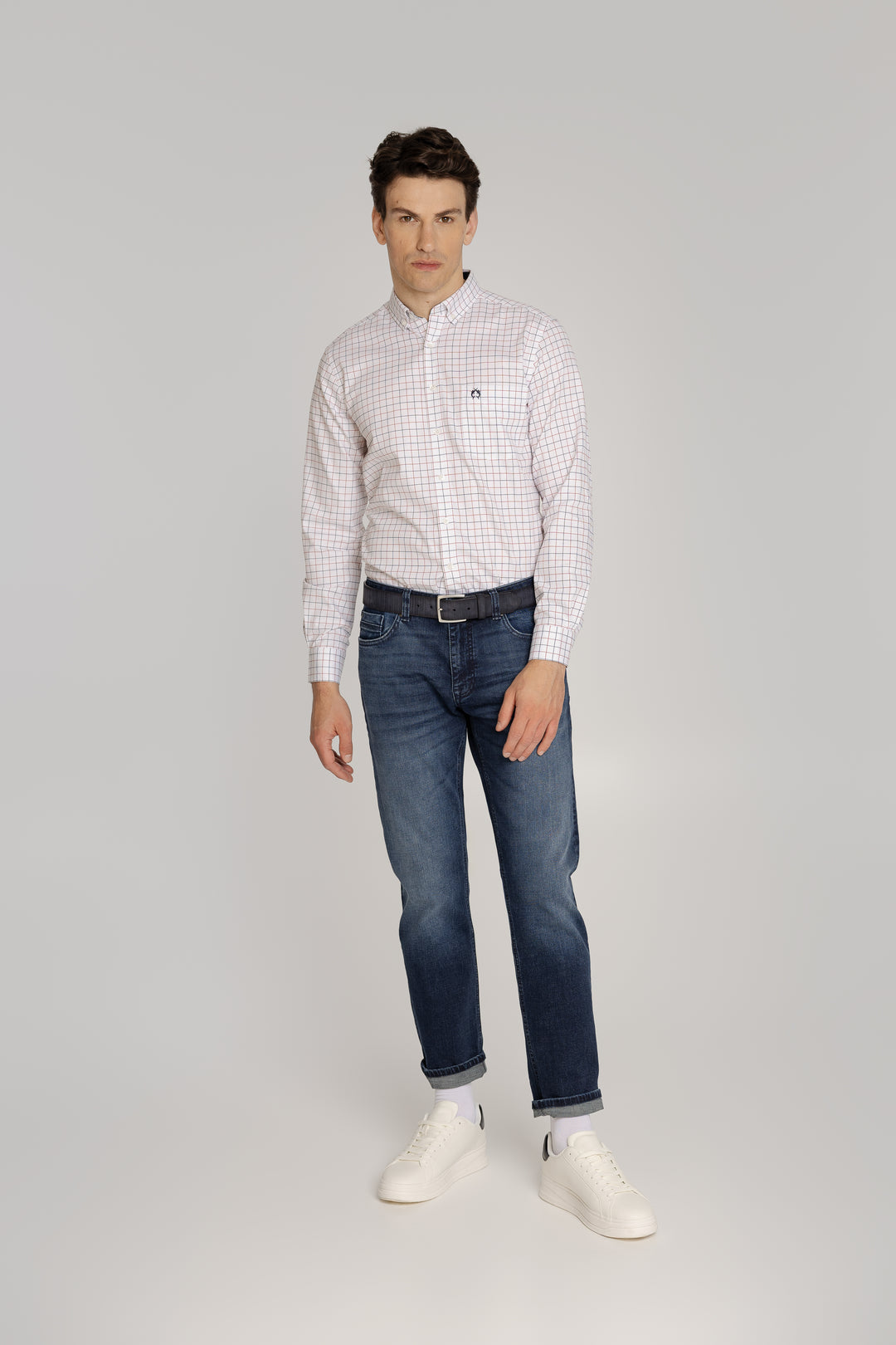Męska koszula w kratę Regular Fit