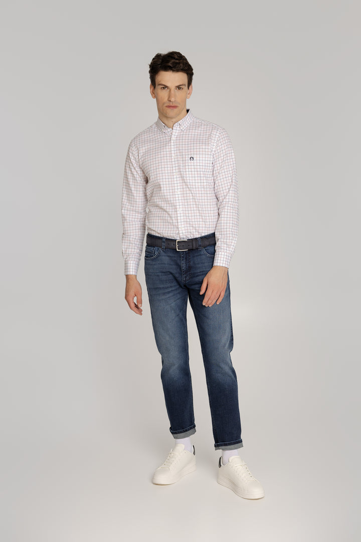 Męska koszula w kratę Regular Fit