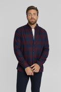 Męska koszula flanelowa w kratę Modern Fit