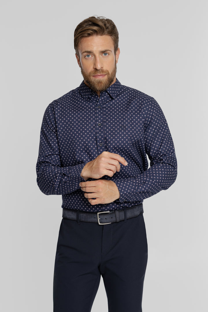 Męska koszula we wzór Regular Fit