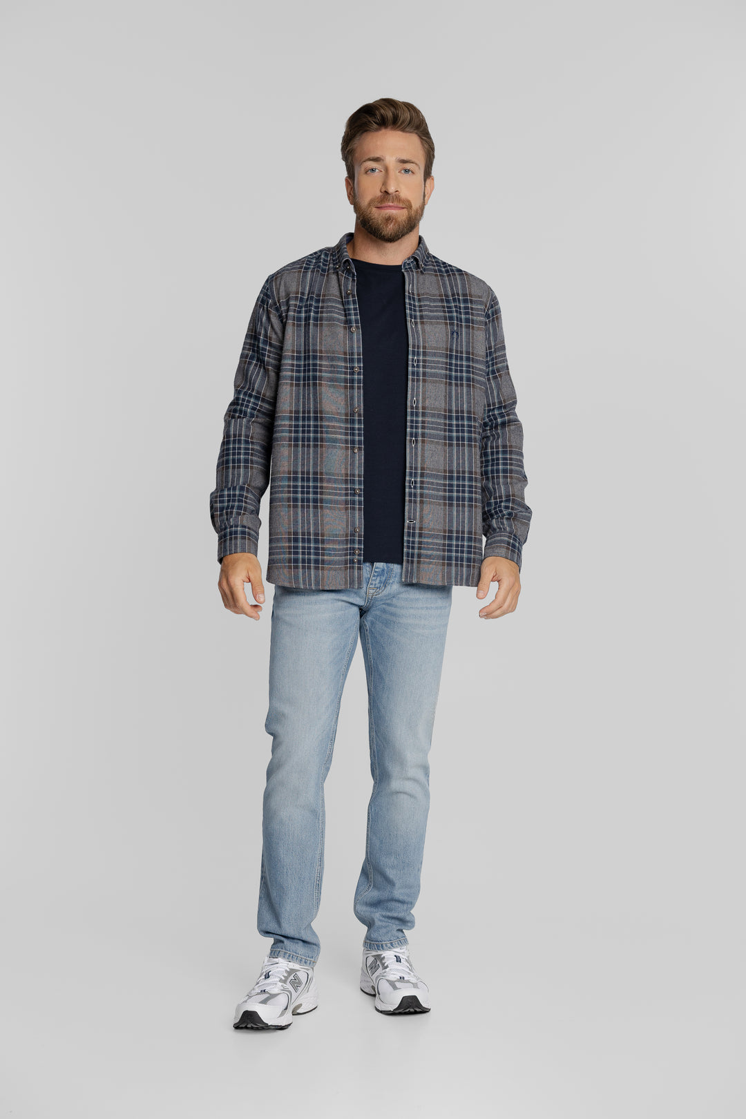 Męska koszula w kratę Modern Fit