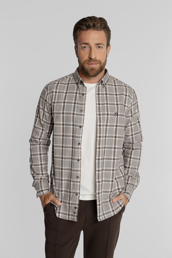 Męska koszula w kratę Regular Fit