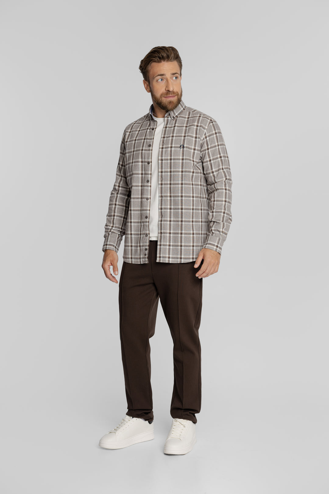 Męska koszula w kratę Regular Fit