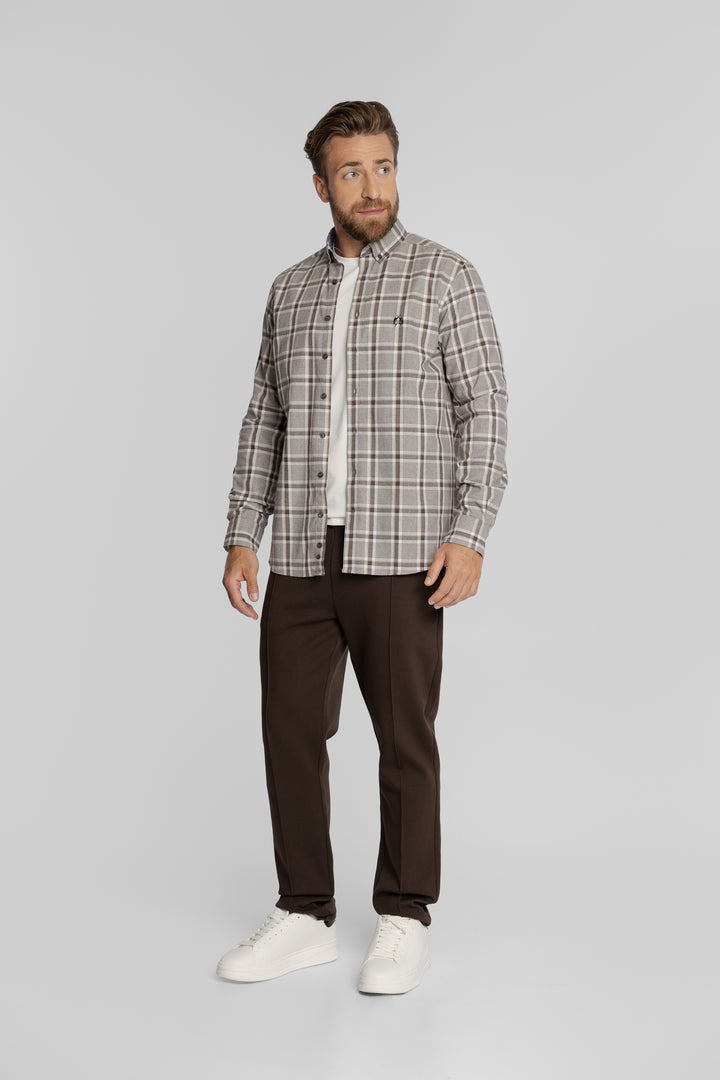 Męska koszula w kratę Regular Fit