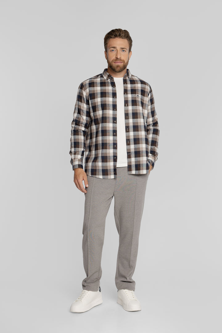 Męska koszula w kratę Modern Fit