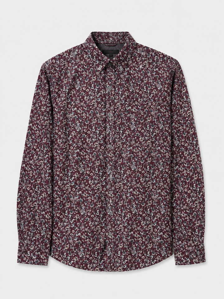 Męska koszula we wzór paisley Regular Fit