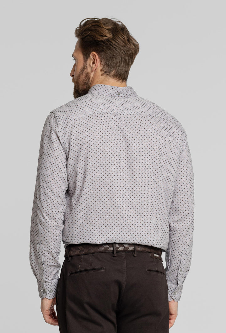 Męska koszula we wzór Regular Fit