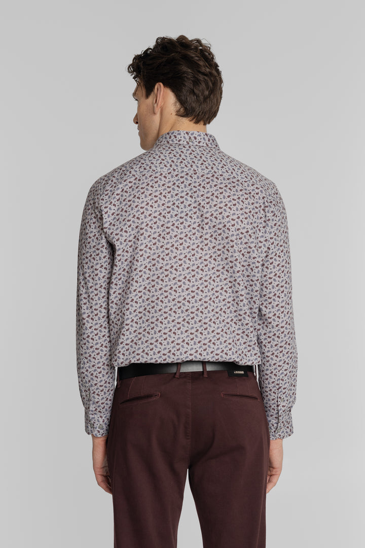 Koszula męska w drobny wzór paisley z kołnierzykiem button-down Regular Fit