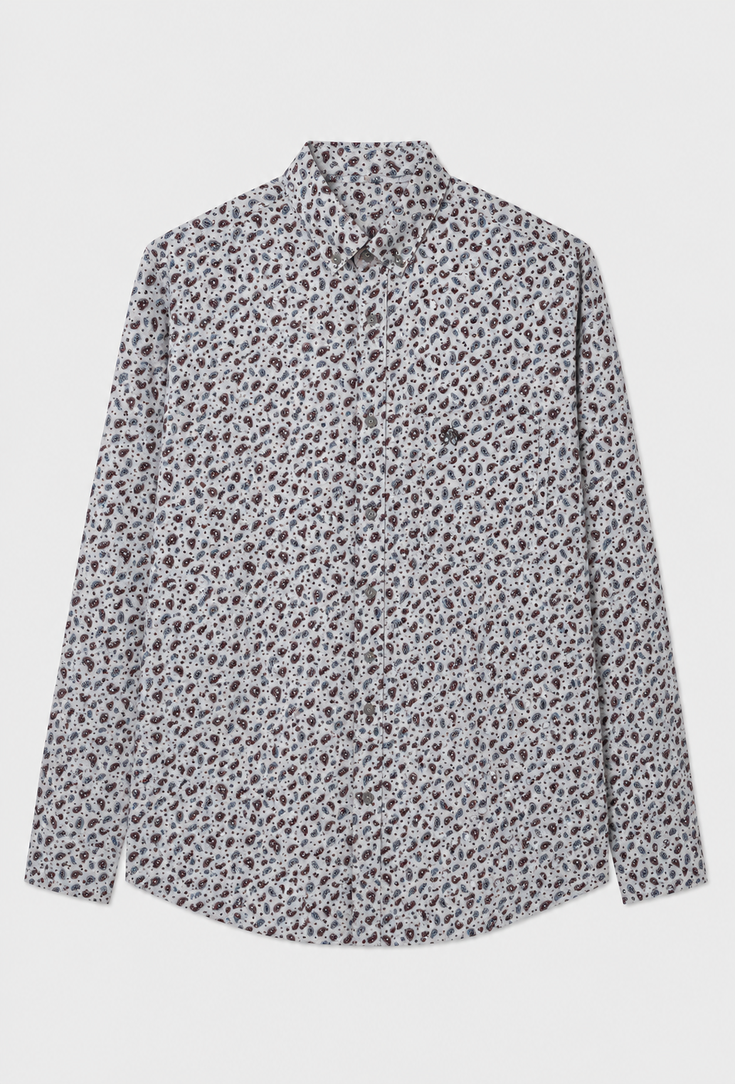 Koszula męska w drobny wzór paisley z kołnierzykiem button-down Regular Fit