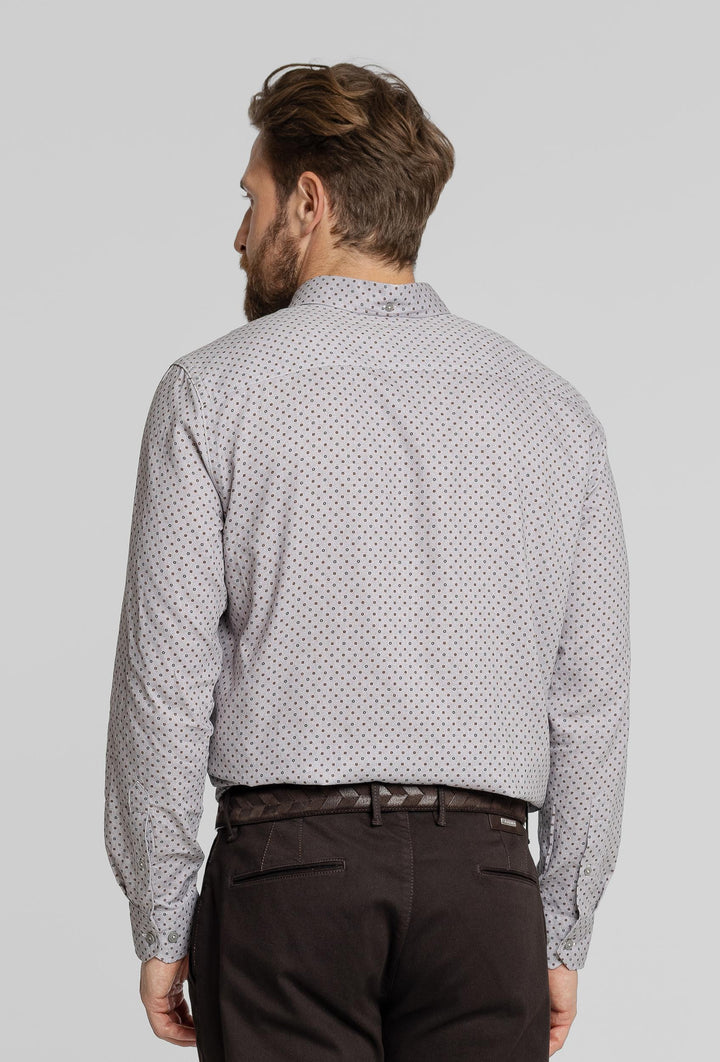 Męska koszula we wzór geometryczny Modern Fit
