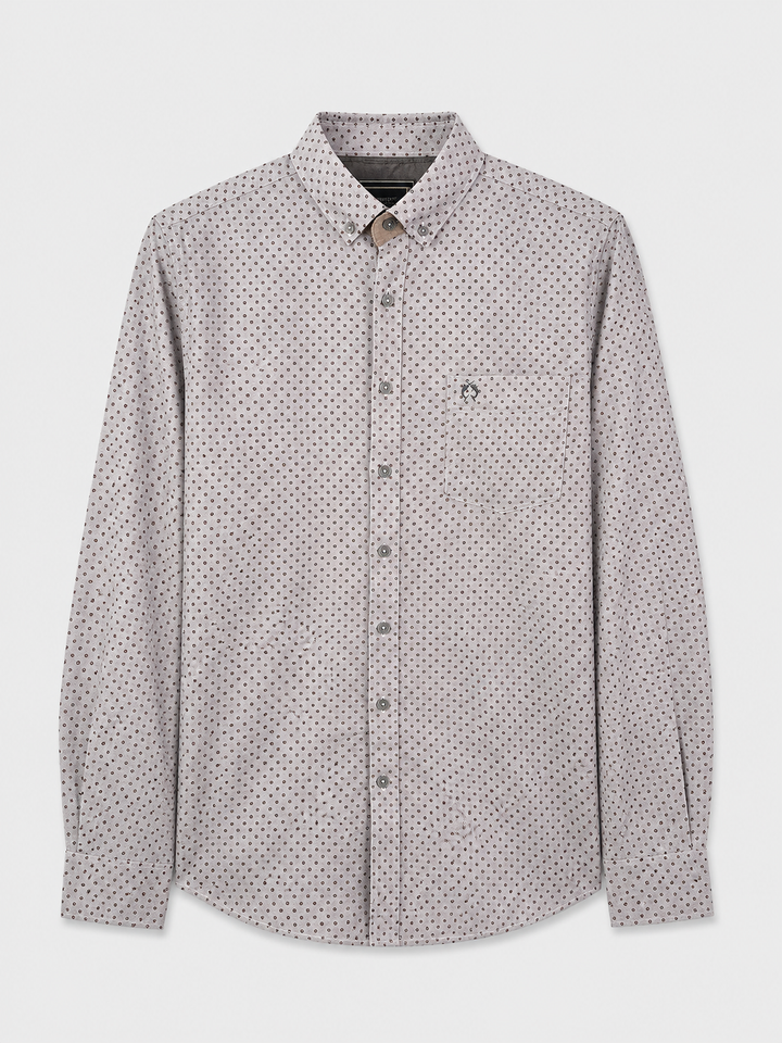 Męska koszula we wzór geometryczny Modern Fit