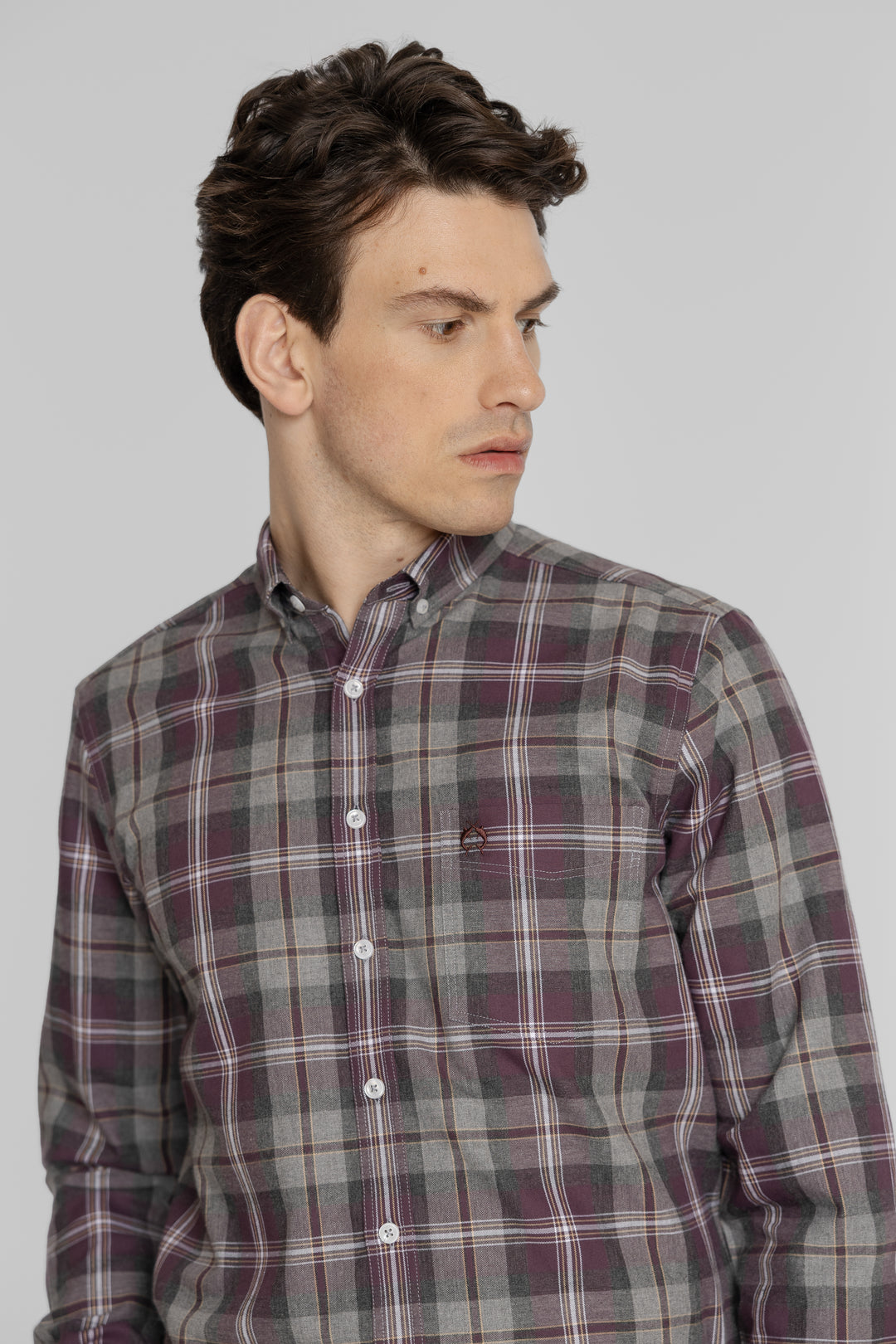 Męska koszula flanelowa w kratę Regular Fit