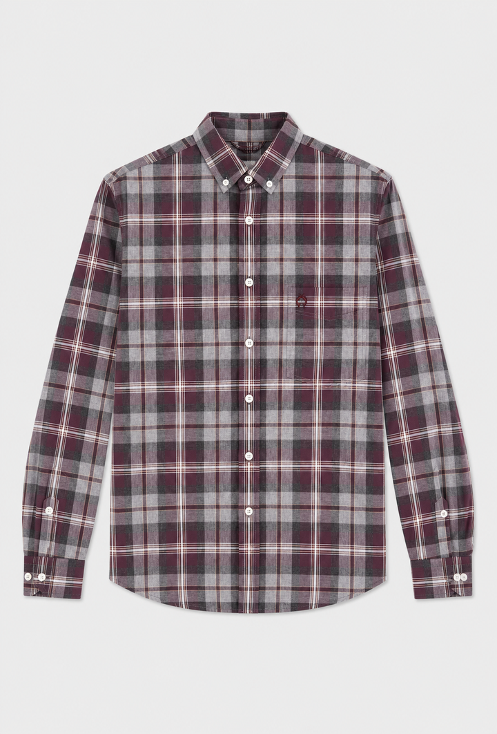 Męska koszula flanelowa w kratę Regular Fit