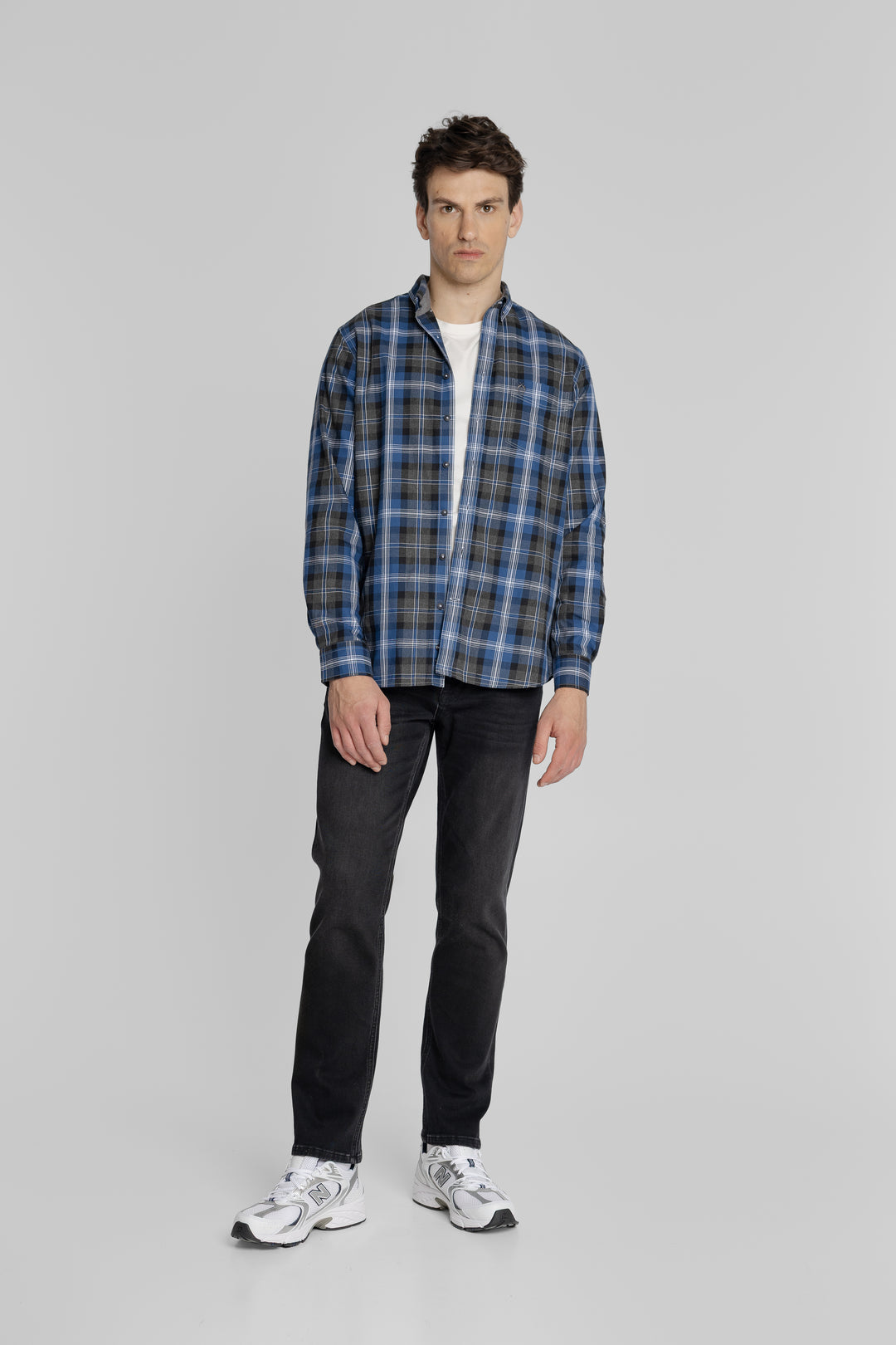 Męska koszula w kratę Regular Fit