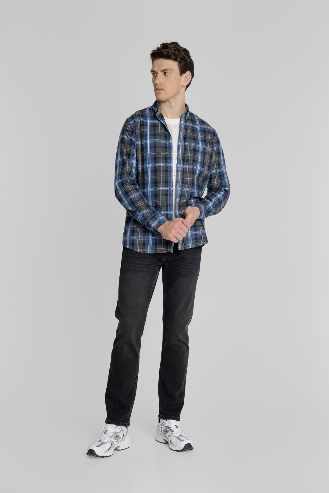 Męska koszula w kratę Regular Fit