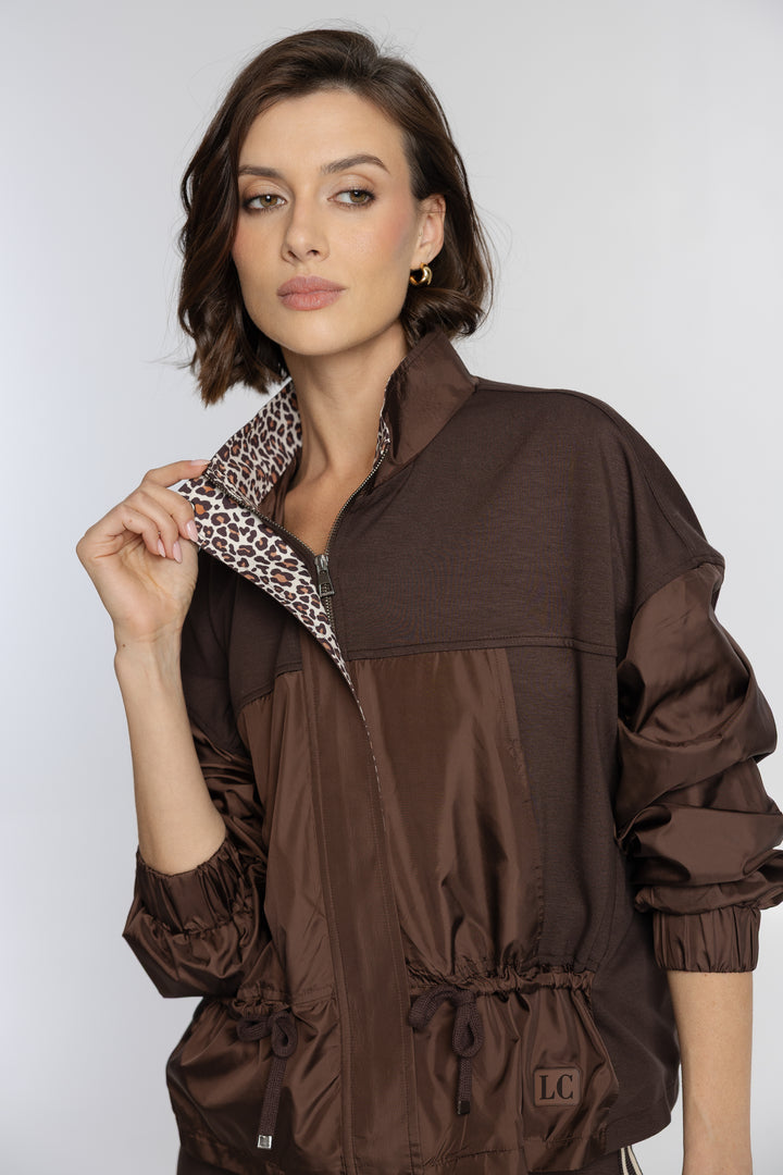 Brązowa kurtka damska Campione z regulacją w talii