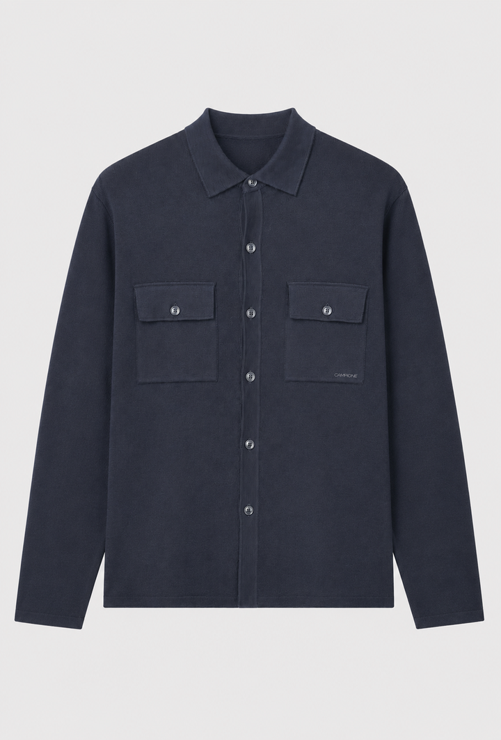 Męska dzianinowa koszula overshirt Regular Fit