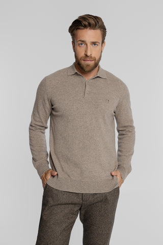 Męski sweter polo Regular Fit