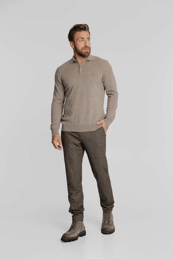 Męski sweter polo Regular Fit