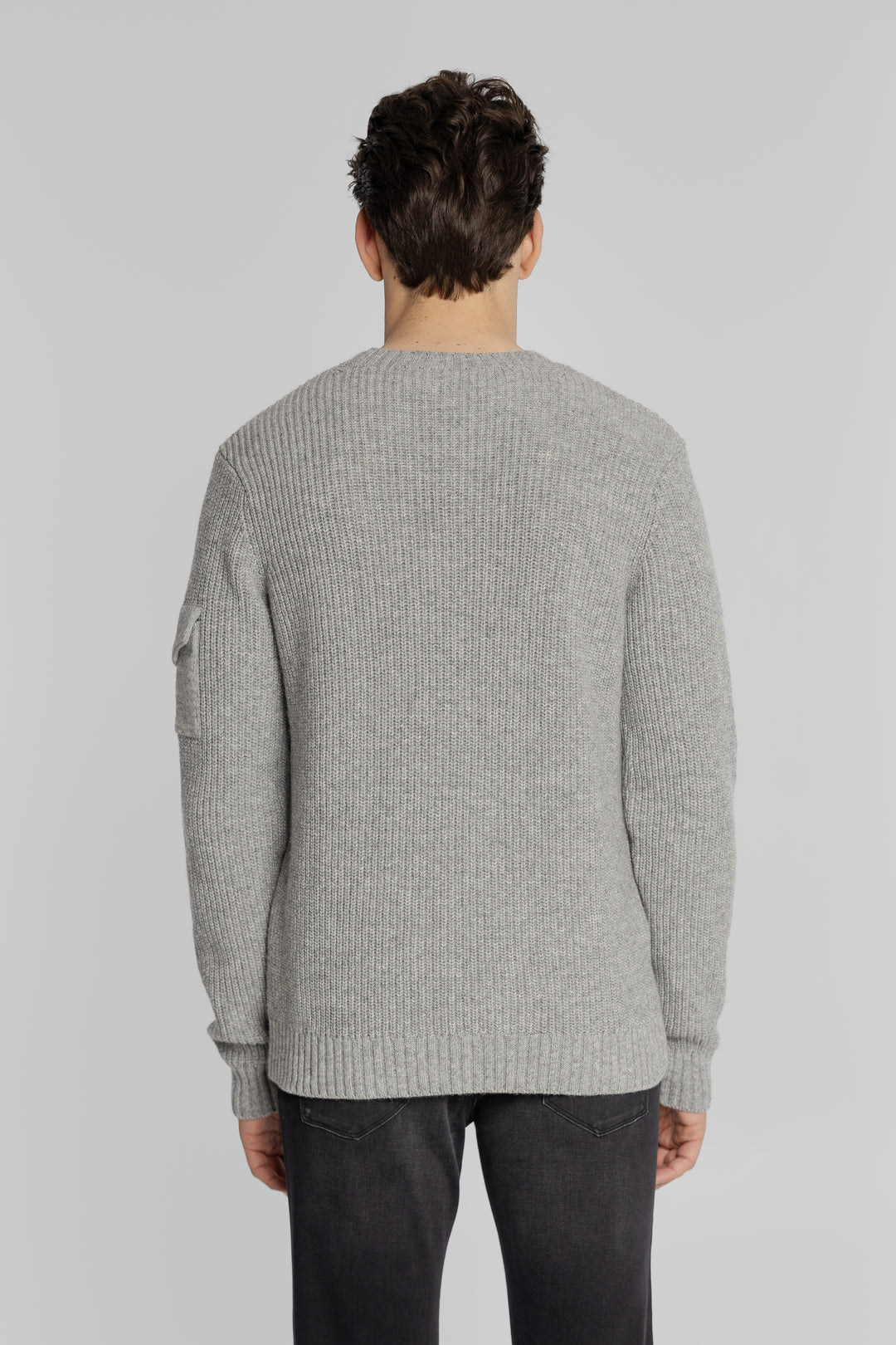 Męski sweter z wełnianym splotem Regular Fit