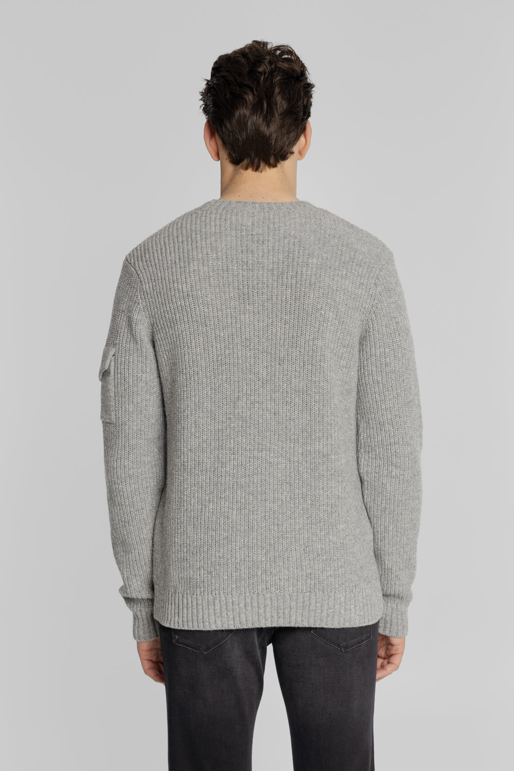 Męski sweter z wełnianym splotem Regular Fit