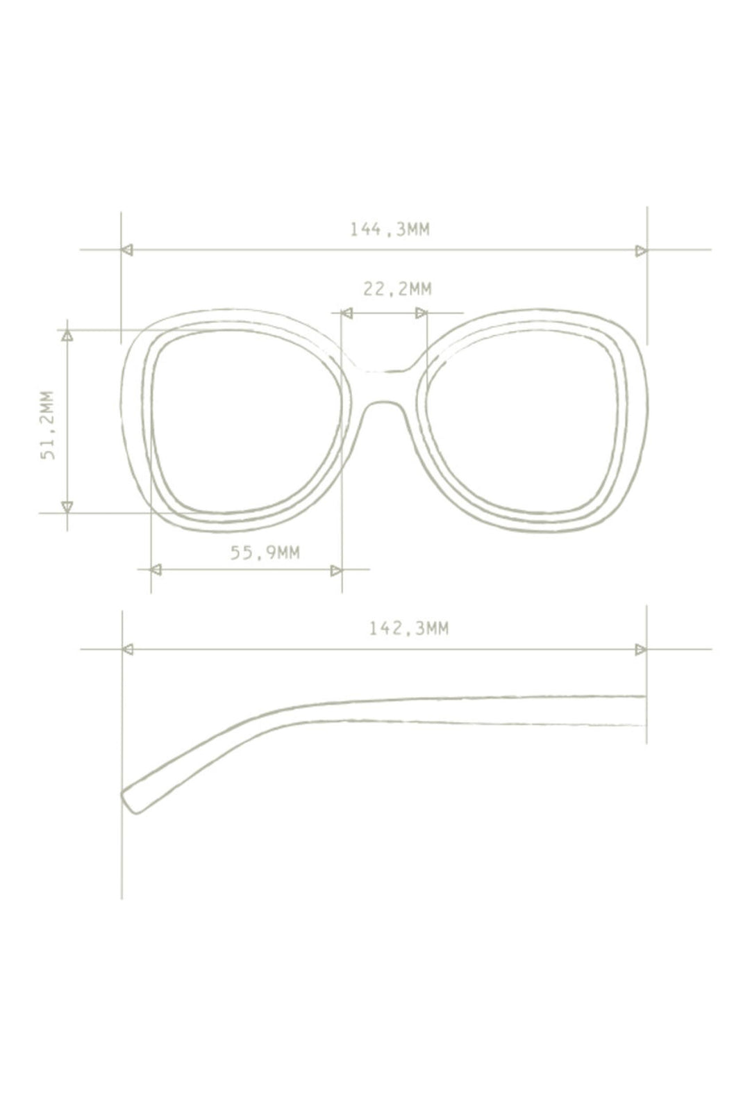 Transparentne okulary przeciwsłoneczne cat eye w odcieniu błękitu