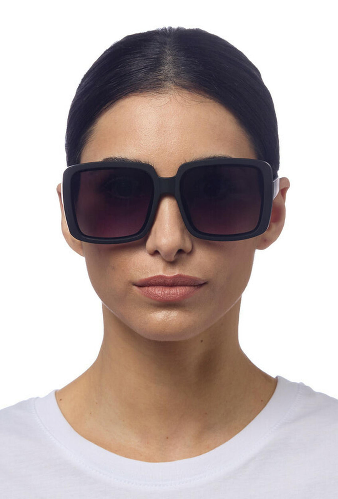 Szerokie czarne okulary przeciwsłoneczne typu maska premium