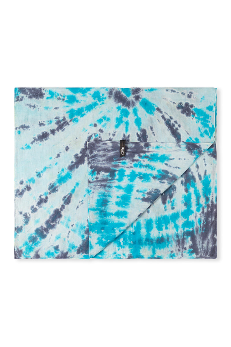 Bawełniany szal tie dye